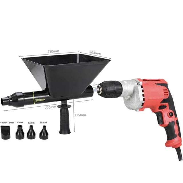 Cement Mortar Grouting Tools for Electric Drill Precise Filling Lightweight