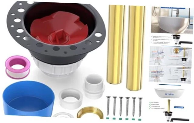Kitchen Island Drain Rough In FREESTANDING TUB DRAIN Rough-in Kit, Island Bath Tub Drain Kit with PVC ...