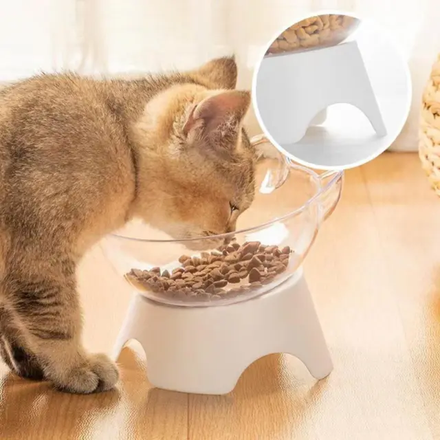 Tazón antideslizante para gatos agua comida para perros tazones tazón para mascotas con mejor inclinación