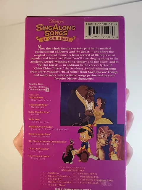 DISNEYS SING ALONG Songs - Beauty and the Beast: Be Our Guest (VHS ...