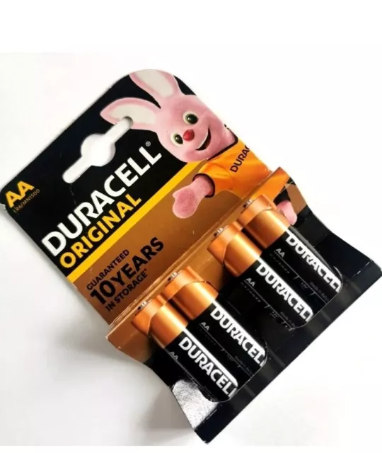 Duracell AA Original LR6/MN1500 1.5v Alkaline Battery Pack of 4