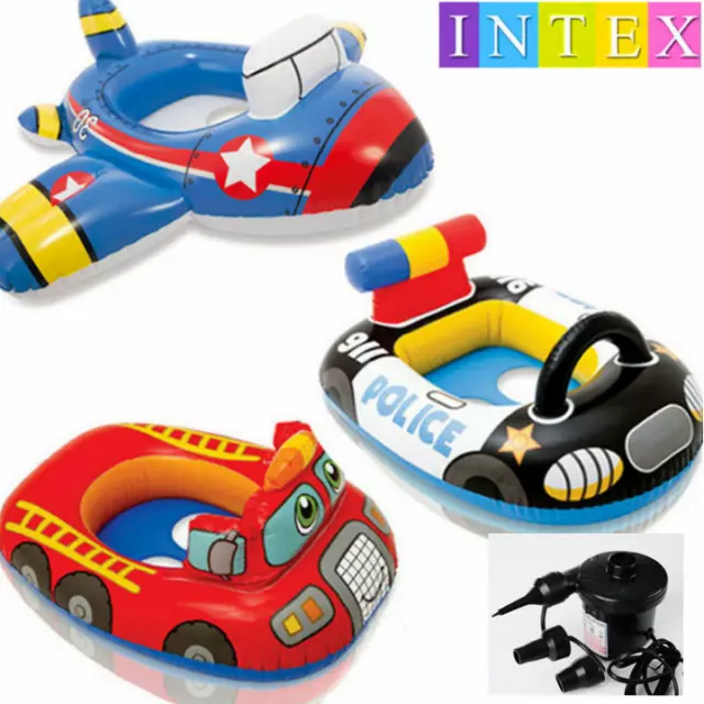 Intex Kids Inflatable Swiming Pool Float Car Plane 71x57cm , for Ages 1-2Y