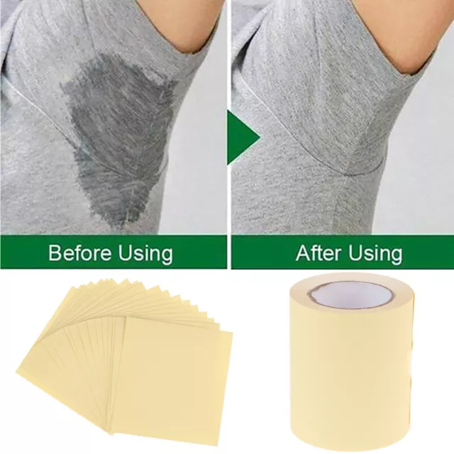 20sheets/1Roll Armpit Prevent Sweat Pads Underarm Dry Antiperspirant Stick G WY3