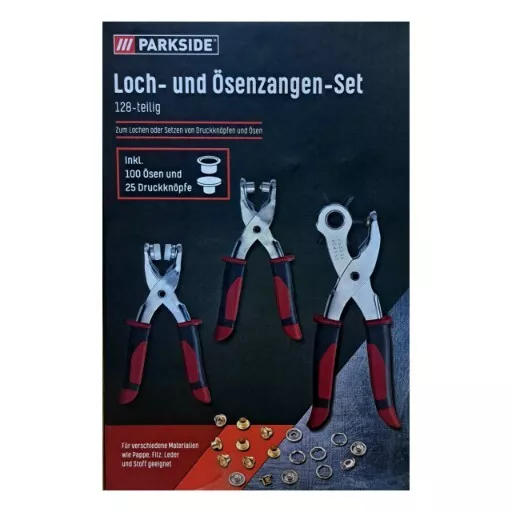 Parkside Loch-und Ösenzangen SET  128-teilig  NEU