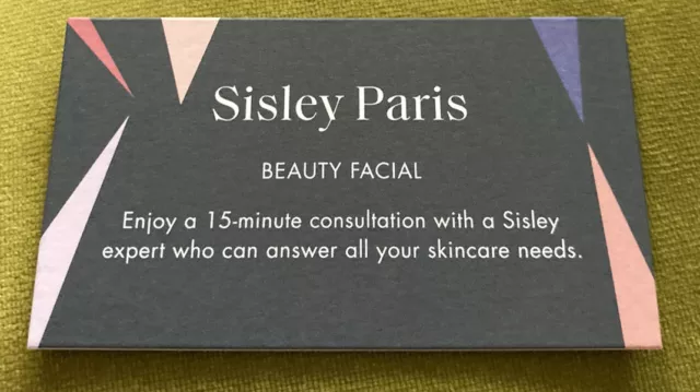 Sisley Paris Beauty Facial - 15miins Harvey Nichols Voucher.