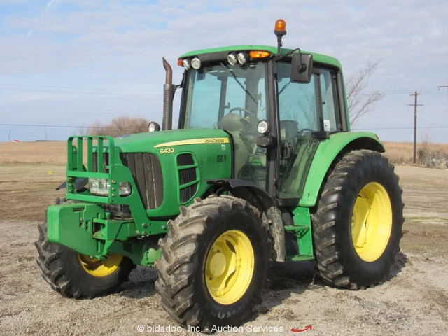 2008 John Deere 6430 4WD Diesel Cab Tractor Utility Ag Farm PTO bidadoo