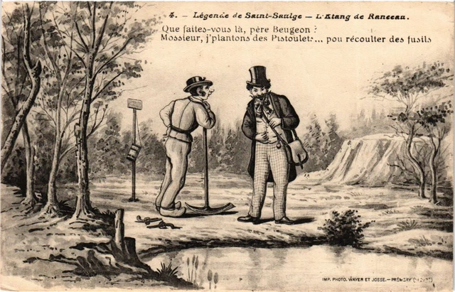 CPA Legende de St-SAULGE L'Etang de Ranceau (421170)