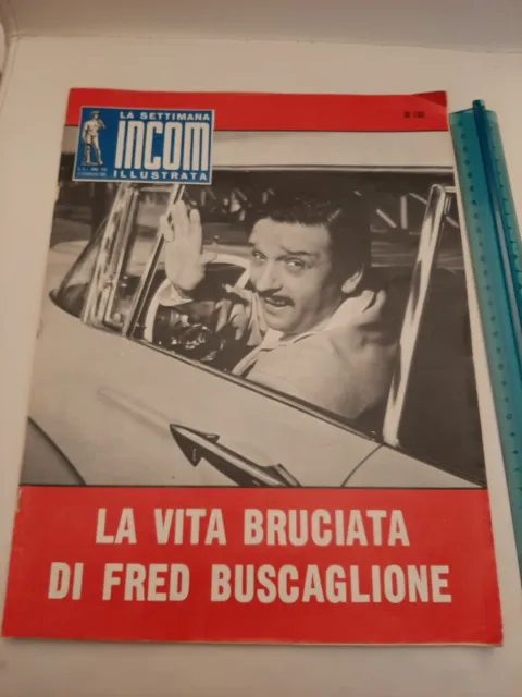 1960 Rivista Settimana Incom La Vita Bruciata Di Fred Buscaglione - 11 Febbraio