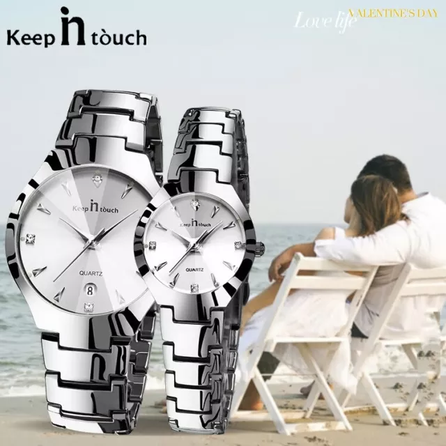 Luxury Brand Lover Watch Pair Waterproof Men Women Couples Lovers Watches