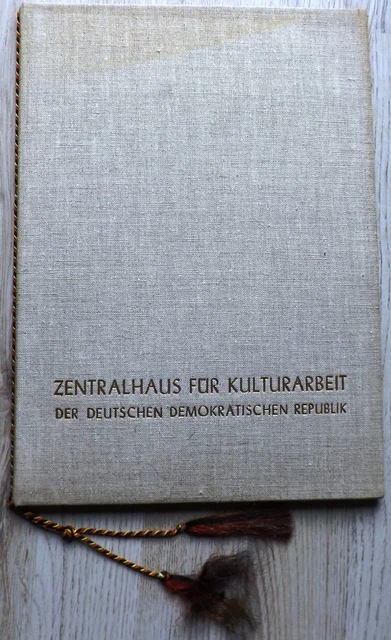 URKUNDENMAPPE DDR A4 mit srgKordel,
