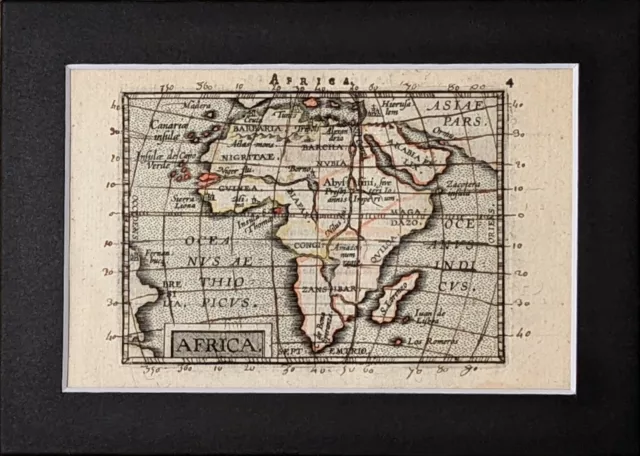 Rare antique Ortelius/Vrients - Map of Africa. Original.