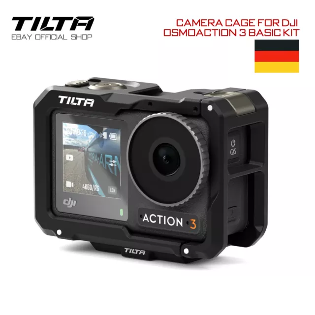 TILTA Camera Cage Basic Kit FilmKamera Halter Adapter Für DJI Osmo Action 3 DHL
