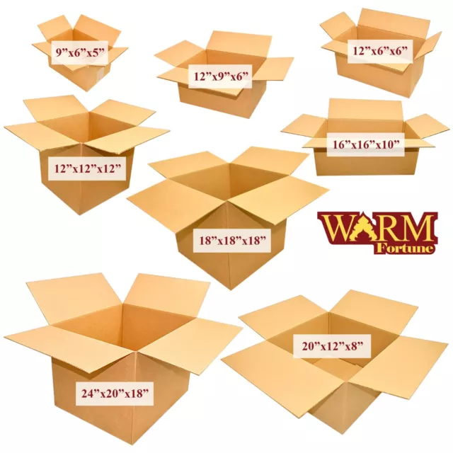 Corrugated Shipping Boxes Cardboard Paper Boxes Shipping Box Corrugated (25 Ct.)