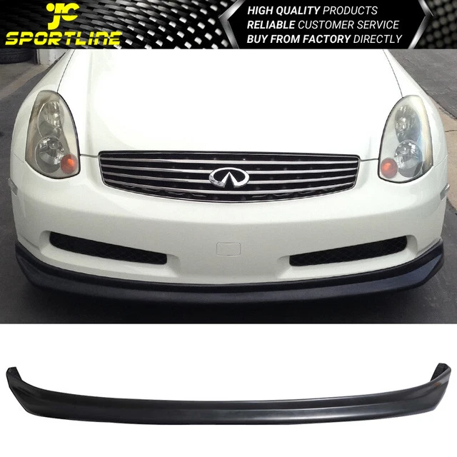Fits 03-04 Infiniti G35 Sedan NIS Style Front Bumper Lip Spoiler PU