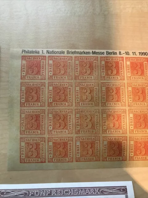 6 Versch.  Werbemarke, 1.(gesamtdeutsche) Briefmarkenmesse Berlin (b604) 2