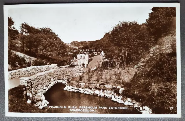 Postcard Scarborough,Peasholm Glen & Park Extension,Yorkshire.RP.Postmark 1930