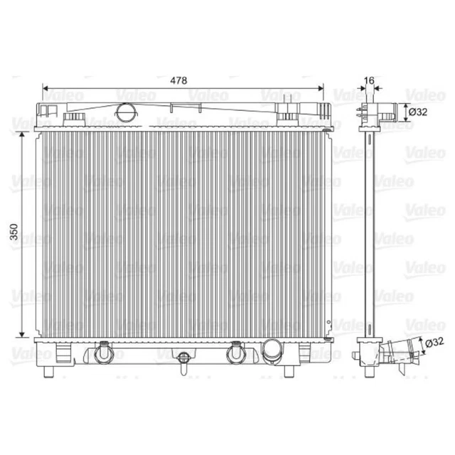 Radiateur 701128 Valeo | - Radiateur de refroidissement Radiateur 701128 Valeo | - Radiateur de refroidissement