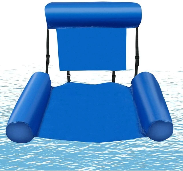 BOUEE HAMAC FAUTEUIL Matelas Gonflable Inclinable Plage Piscine 4 en1
