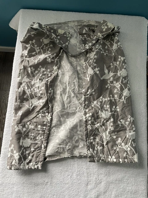 Baby Nursing Cover Up Apron Breastfeeding Privacy Soft Cotton in Grey Print