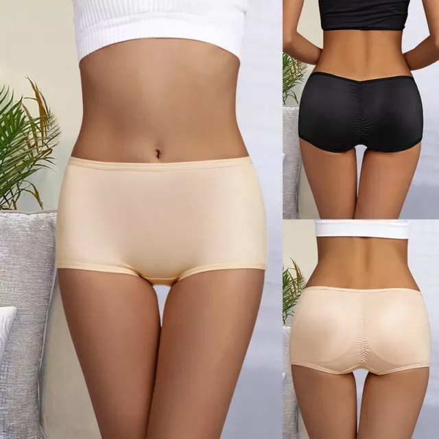 Intimo imbottito donna Shapewear glutine breve borchie bum butt lift mutandine enhancer