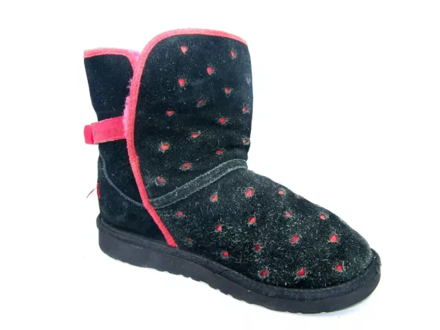 UGG Australia Kids Joleigh 1003213K Pink Suede Short Winter Boots Size 4 M 3