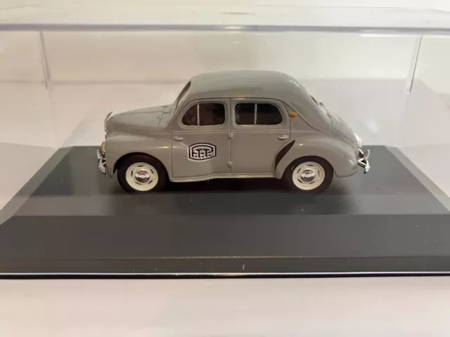 1/43 Norev Renault 4cv 1946 PTT la Poste TBE+ boite vitrine ajoutée