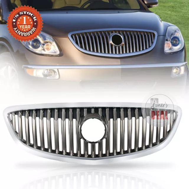 For 2008-2012 Buick Enclave Front Upper Grille 20828544 OE Style Chrome Grill