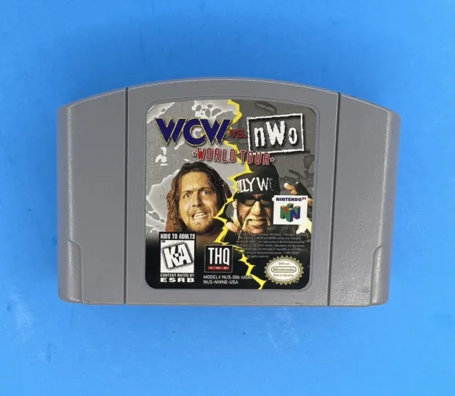 WCW vs NWO World Tour Wrestling Nintendo 64 N64 Original Authentic