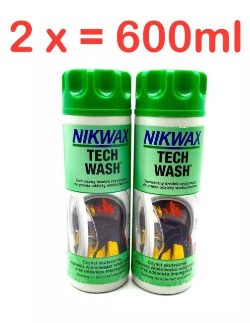 2x 300ml Nikwax Tech Wash Waschmittel Funktionsbekleidung 33,32€ je L