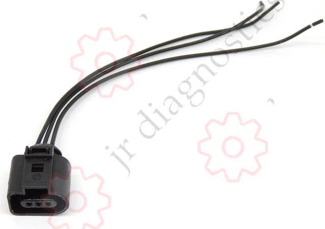 3 Pin Connector Camshaft Sensor Long Pre-wired Plug For Audi A4 B7 1J0973703 | UK