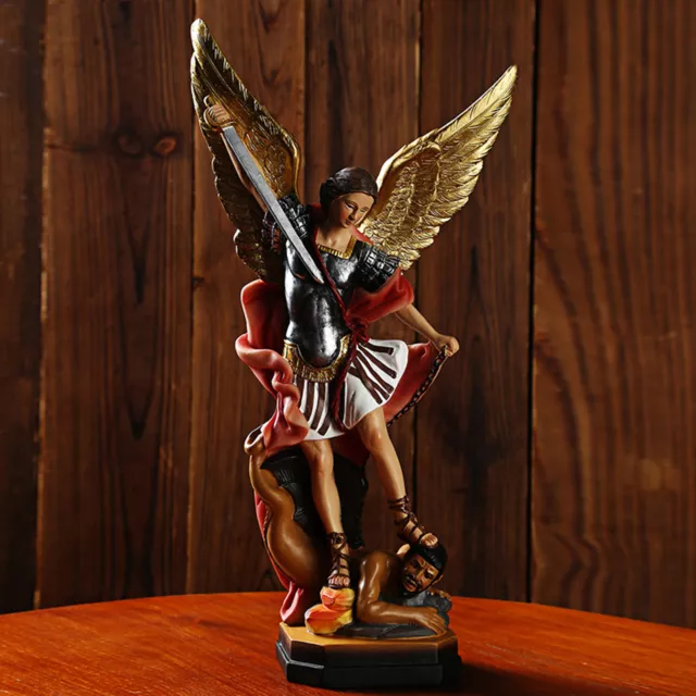 St. Michael Erzengel Statue Figur Beschützer Imagen San Miguel Skulptur Deko