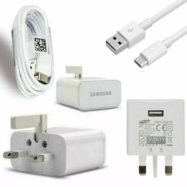 Genuine Samsung Fast Adaptive Mains Charger Plug & Cable For Samsung Galaxy A12