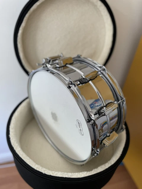Leedy Elite Professional Model 14 X 5 Nickel Plated Brass