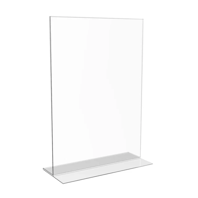 ACRYLIC MENU HOLDER Perspex Poster Leaflet Sign Display Stands A6 DL A5