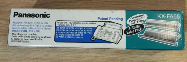 Genuine Panasonic KX-FA55 Fax Replacement Film Cartridges 1 roll