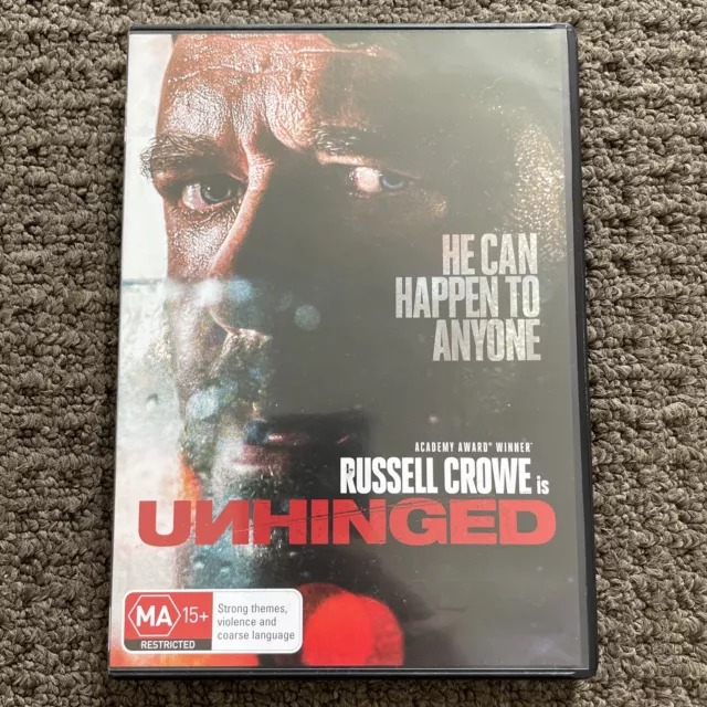 UNHINGED DVD REGION 4 Russell Crowe Caren Pistorius Jimmi Simpson