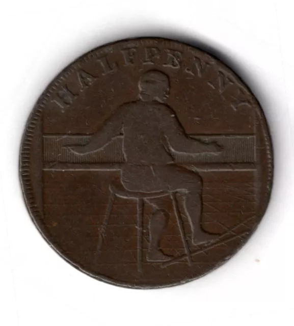 Rochdale Halfpenny Token, 1791.                                DY17600