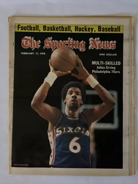 1978 Februar 11 The Sporting Nachrichten Dave Julius Erving Philadelphia 76ers (