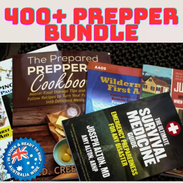 400+ Bundle Prepper Survival books and resources on USB