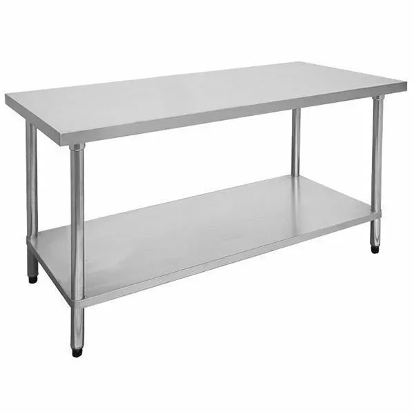 Prep Bench with Undershelf Stainless Steel 1800x700x900mm Commercial Kitchen