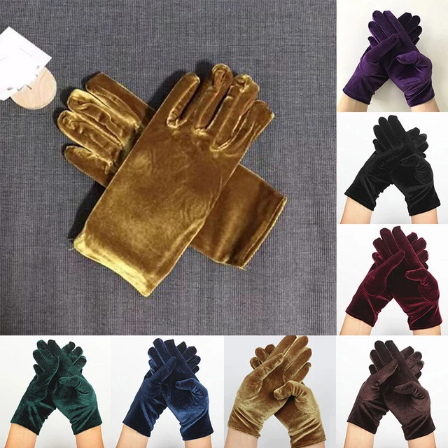 2022 Eleganti Guanti Velluto Elastici Inverno Donna Caldi Termici Comodi↑ P