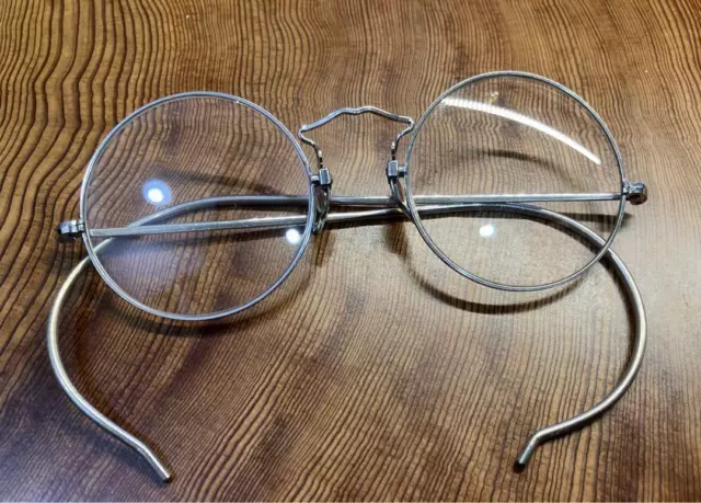 American Optical CORTLAND Silver Eyeglasses 39□17-110 with Case 2