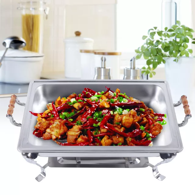 Classic 8QT 9L Catering STAINLESS STEEL Chafer Full Chafing Dish Size Buffet