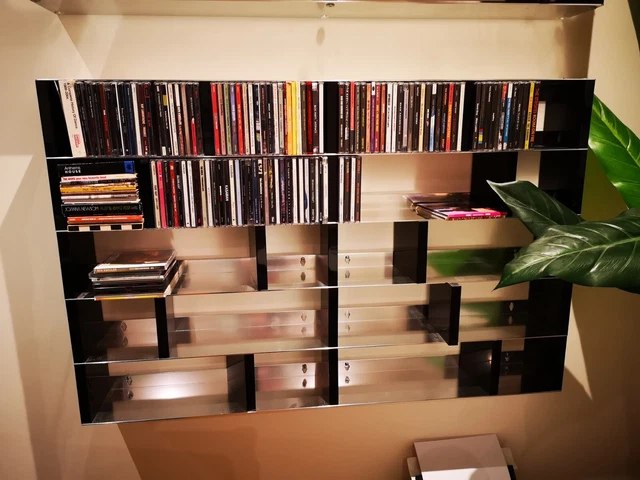 Habitat Wall CD Rack Designed by S Spiteri. Matching DVD rack alse for sale