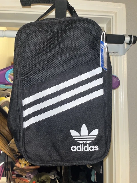 adidas Originals Shoe Bag Pouch Case Travel New Black
