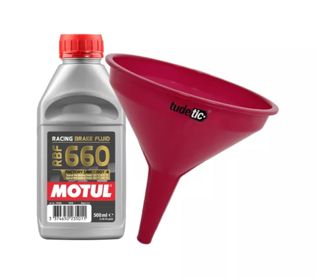 TUDETIC TUDETIC - Kit liquide de frein + entonnoir RACING BRAKE 660 0,5L