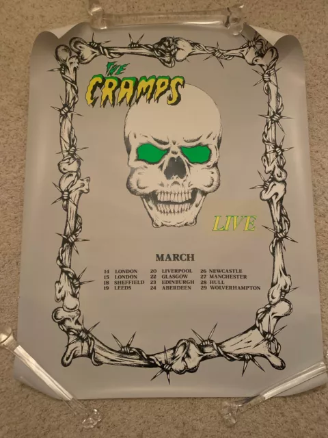 The Cramps Large Concert Poster Live in England KBD The Cramps Large Concert Poster Live in England KBD