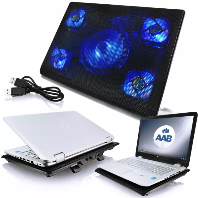 Aabcooling Nc84 Notebook | Laptop | Kühler | 5 X Lüfter | Usb | Led | 10-17"