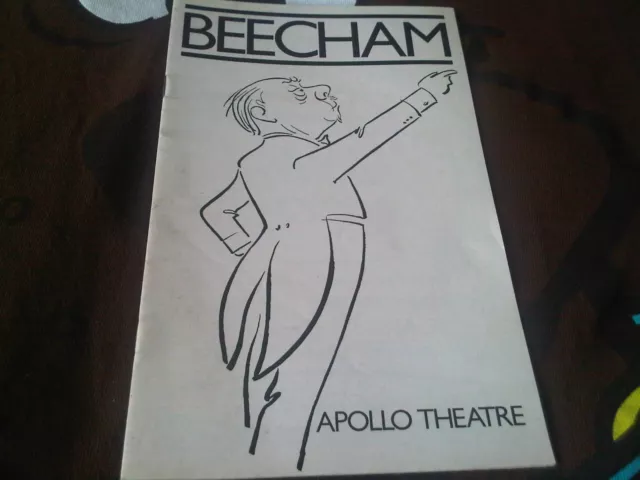 Beecham Theatre Programme Apollo Theatre c 1980 Timothy West