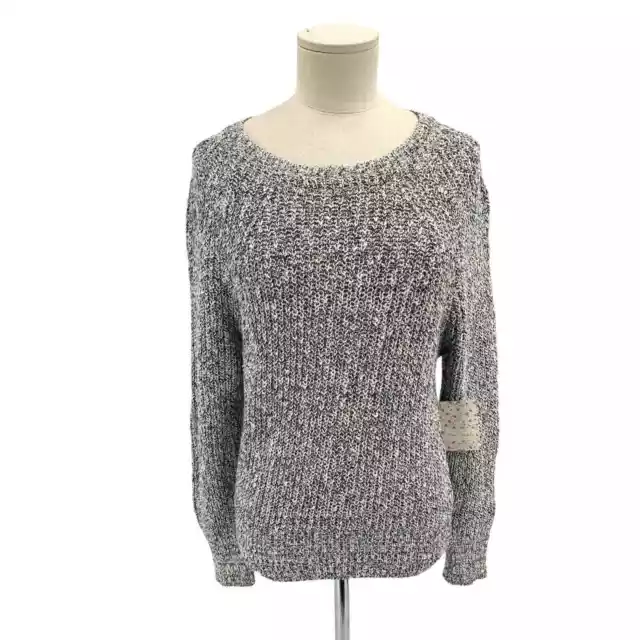 NWT Free People Electric City Linen Cotton Blend Knit Pullover Sweater Size XS